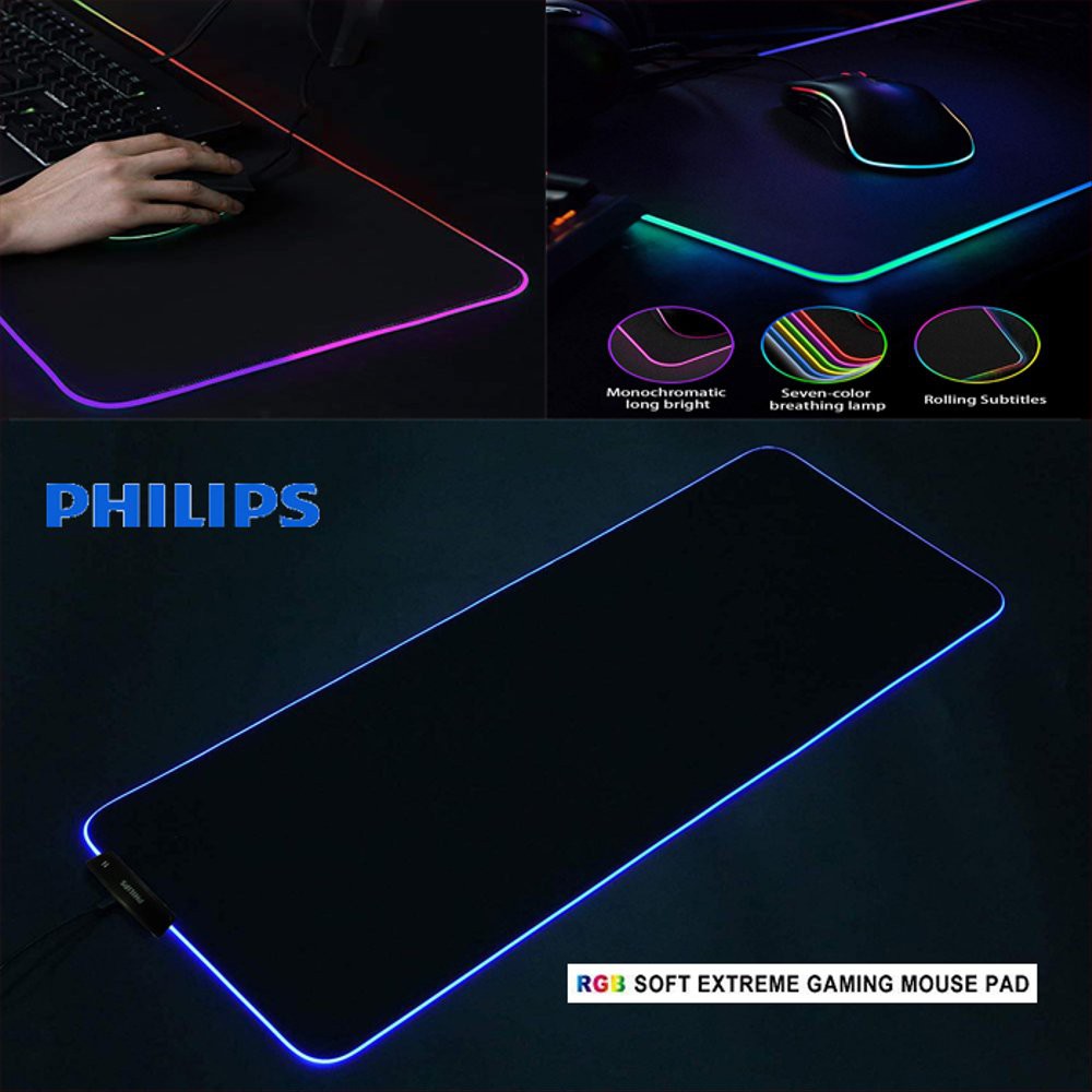 Philips Gaming MousePad RGB SPL7204 - Mouse pad Philips Speed Control original mousepad PHILIPS RGB