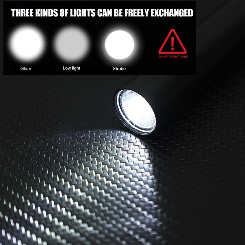 Lampu Senter LED Mini Handheld USB Rechargeable Tahan Air Untuk Outdoor / Hiking / Camping / Survival