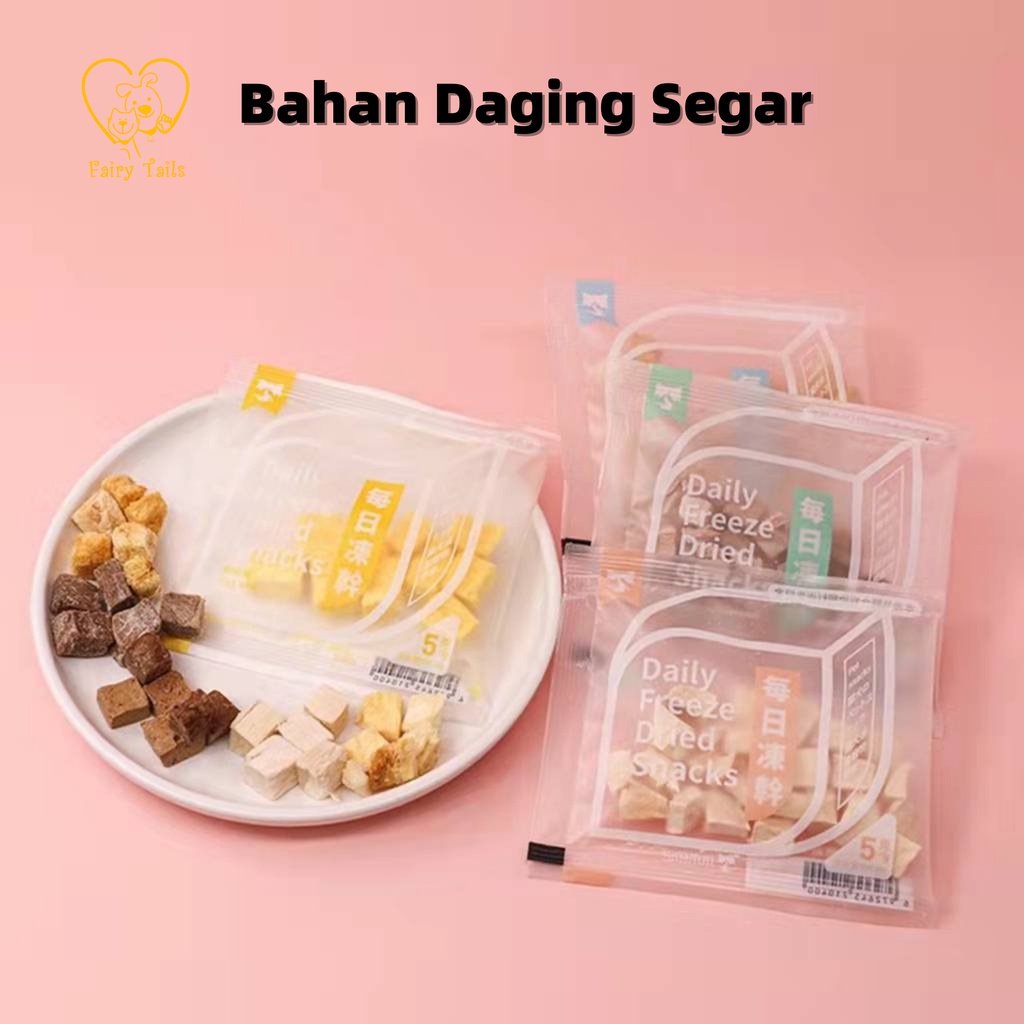 [Premium] Makanan Daging Beku Snack Cemilan Sehat dan Lezat Untuk Anabul Kucing dan Anjing / Freeze Dried Snack for Pet Cat and Dog