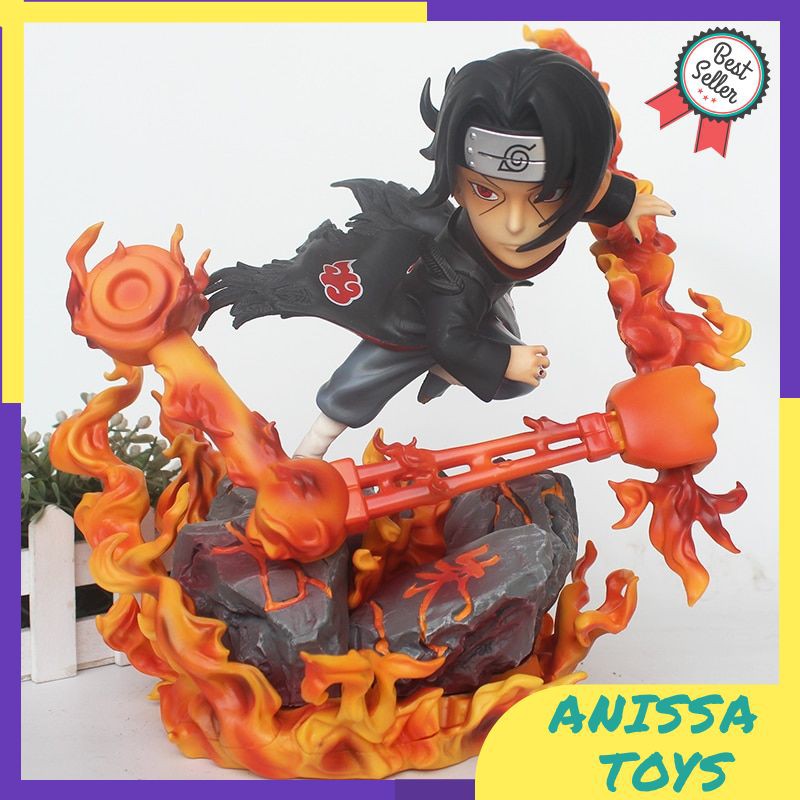 Action Figure Naruto Set Figur NARUTO Shippuden GK Itachi Uchiha Statue Itachi SD Q ver. PVC