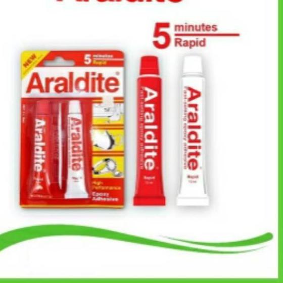 

[C16QJ) Ada .Lem Araldite merah 5 Menit - Lem epoxy besi.,.,