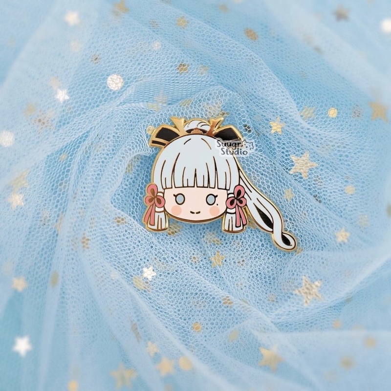 [ready] Genshin Impact Enamel Pin Kamisato Ayaka Raiden Shogun Baal Ei by Suugr Studio