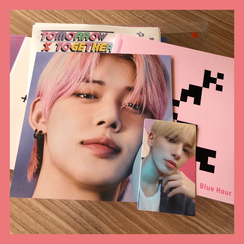 [SHARING] TXT ALBUM AR VER. YEONJUN POSTCARD TAEHYUN PC PHOTOCARD.