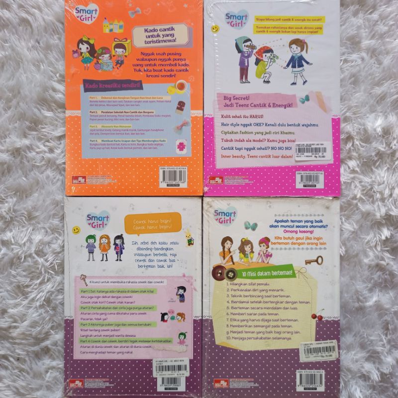 Buku Educomics Smart Girl - Ada 4 Seri Berbeda - Pilihlah Kadomu &amp; Big Secret! - All About Boys&amp;Girls - Tambah Teman Tambah Gaul