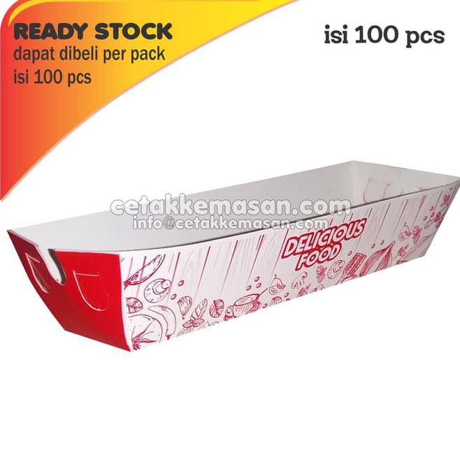 

b9z7 tray sosis bakar dus uk 16 x 4 x 4 cm foodgrade ir34