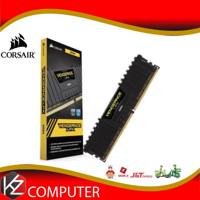 CORSAIR VENGEANCE® LPX 8GB DDR4 DRAM 3200MHz CMK8GX4M1E3200C16 Garansi Resmi