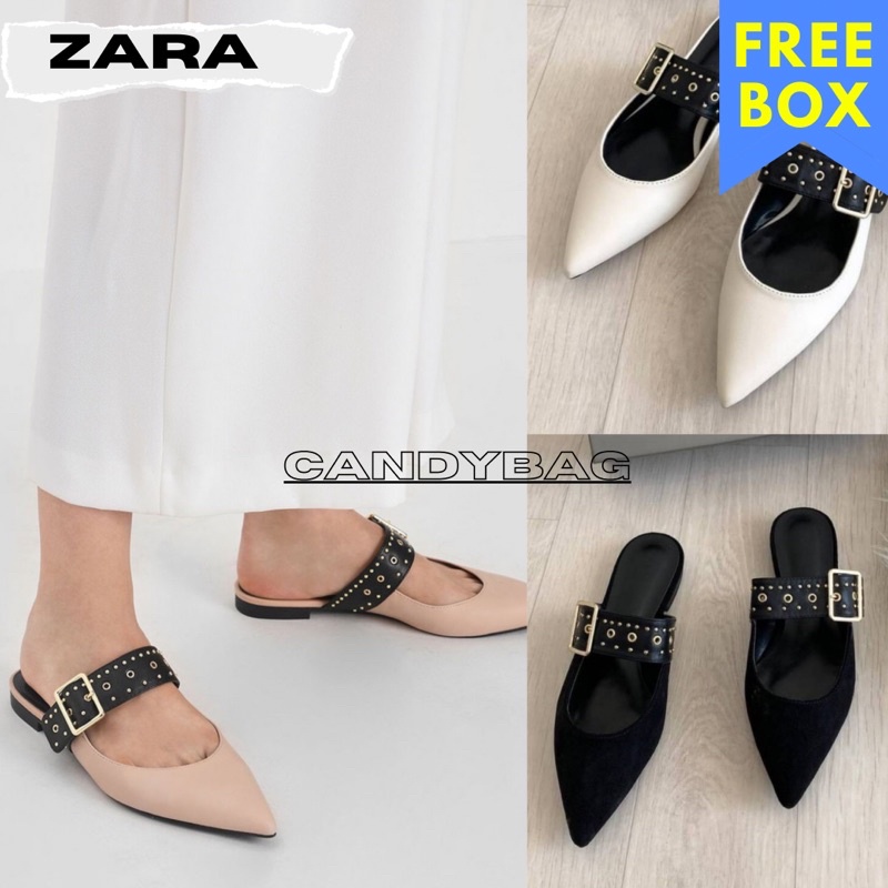 Flat Shoes Wanita - Charles And Keith Import Flatshoes Sepatu Flat 010