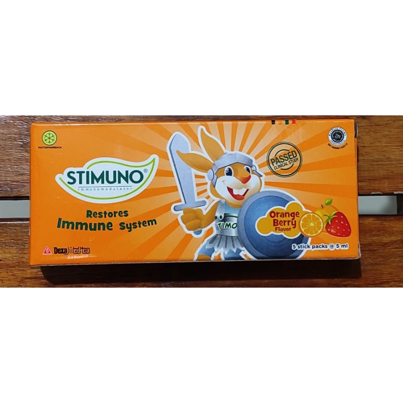 Stimuno Stick Pas Isi 5 Sachet / Rasa Jeruk Berry / Vitamin Daya Tahan Tubuh / Vitamin Imun Anak