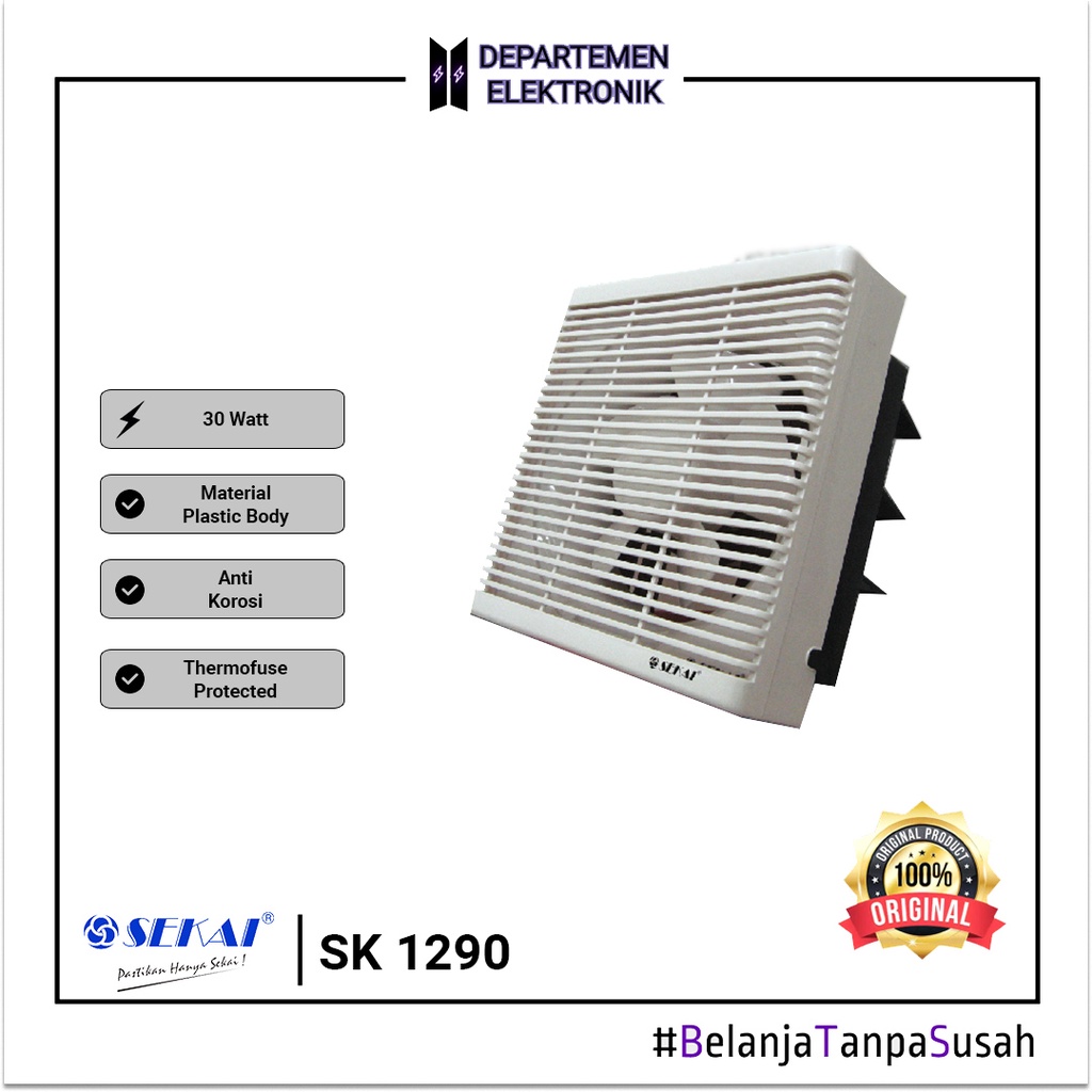 Kipas Angin / Exhaust Fan Dinding / Tembok Sekai WEF 1290 12&quot; / 12 INCH MURAH BANGET / GARANSI RESMI