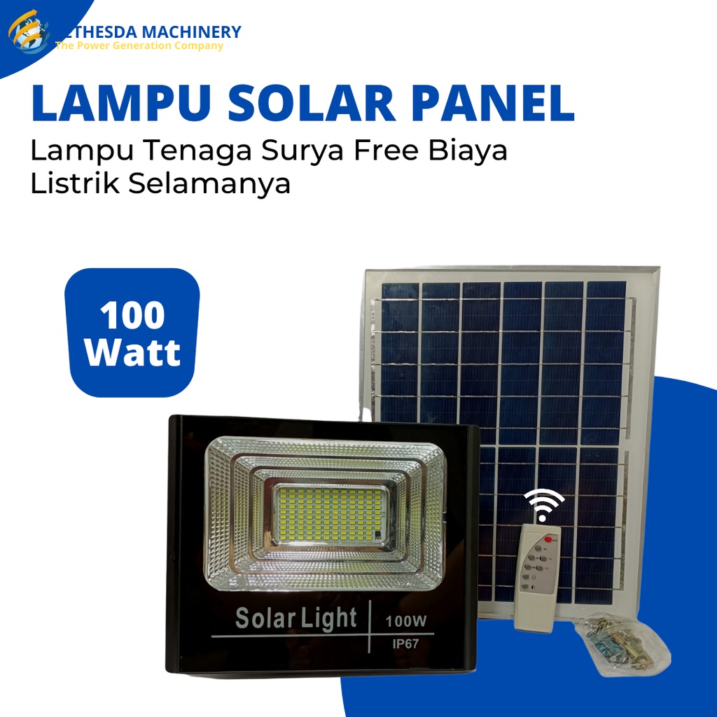 Jual Lampu LED Solar panel Surya 100 Watt