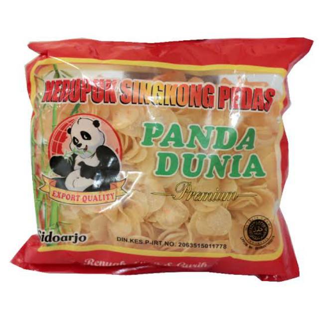 

Panda Dunia Kerupuk Singkong Pedas 450 gr #DTS