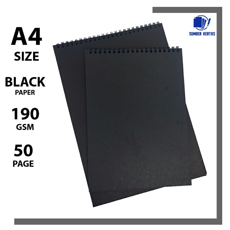 

NOTEBOOK BLACKPAPER A4/SKETCHBOOK BLACKPAPER A4#stationary#bukukantor#notebookblackpaper#sekretaris#sketchbookmurah