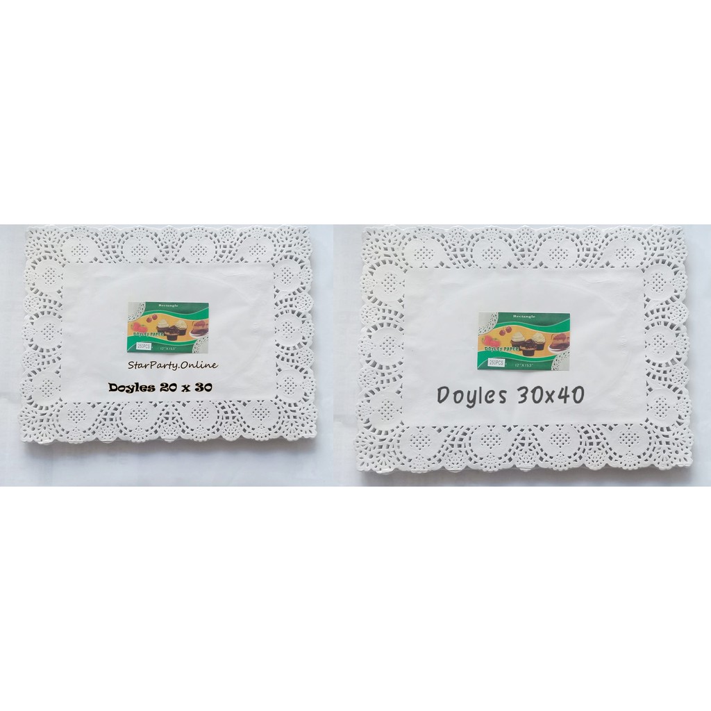 Doyles Persegi isi 250pcs /Doyles Renda /Kertas Renda /Alas Renda