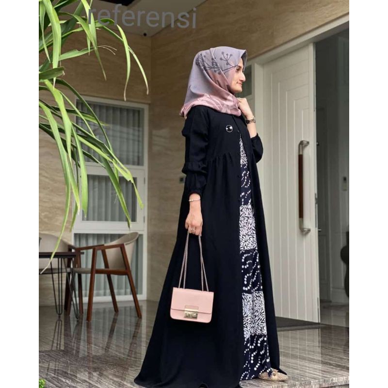 Nabila maxi dress referensi Javina