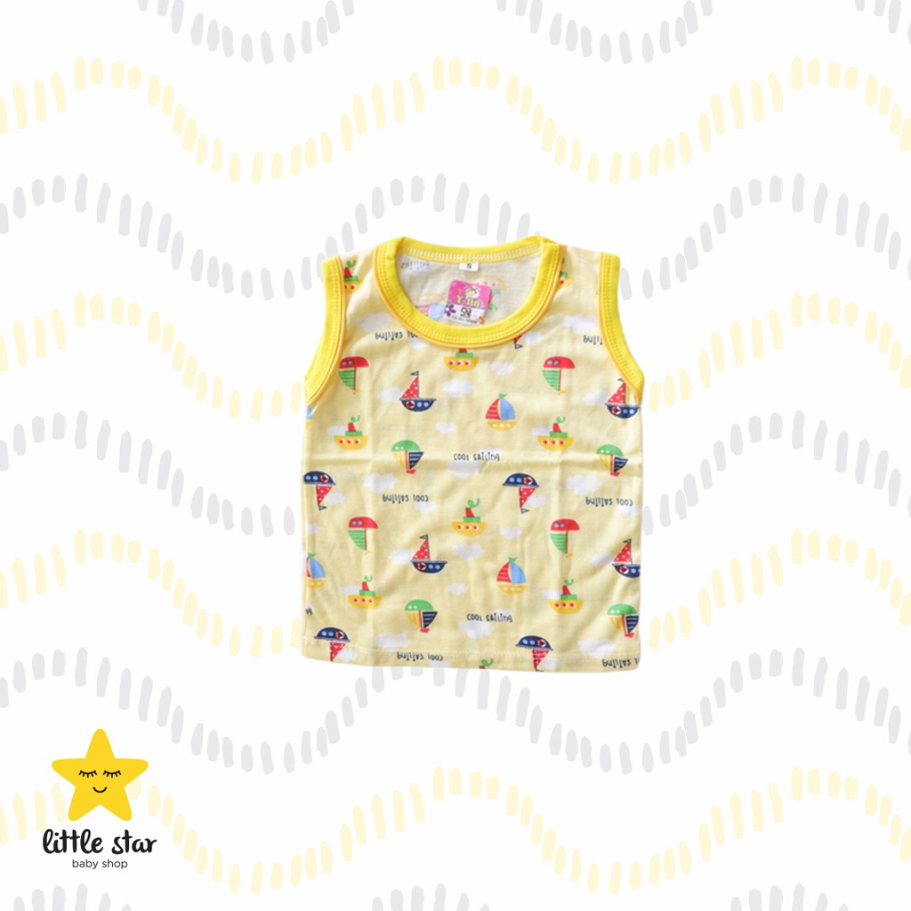 Y Lin 3 PCS Kaos Atasan Kutungan Tanpa Lengan Anak Bayi Cewek Cowok