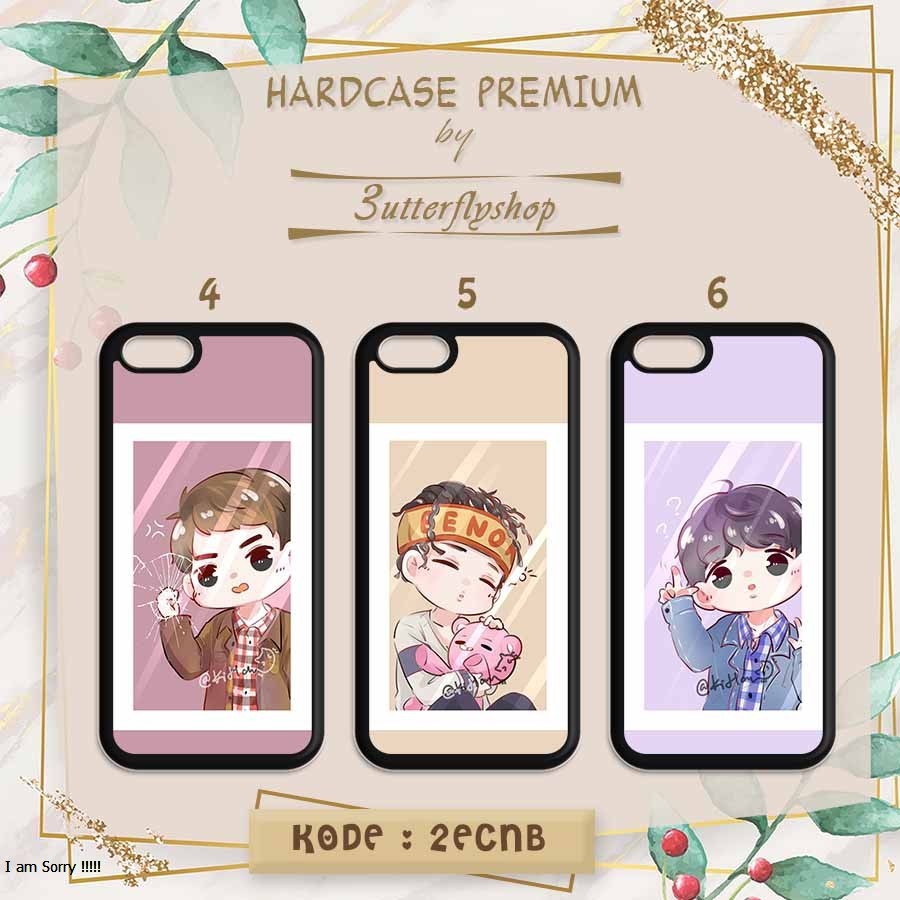 [HARDCASE] Exo Chibi Member KPOP casing case Oppo Vivo Realme Redmi Xiaomi Samsung Iphone