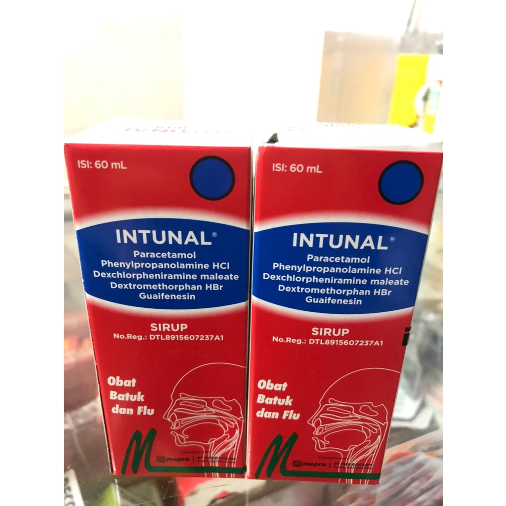 Intunal Sirup Obat Demam Anak Obat Pilek Anak Obat Pusing Obat Batuk Anak Obat Pilek Dewasa 60mL