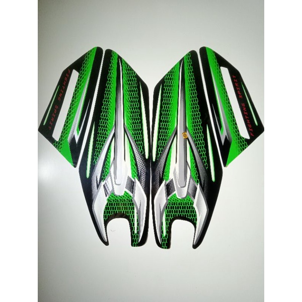 STRIPING RX KING 2007 HITAM HIJAU, striping stiker yamaha rx king 07 hitam hijau