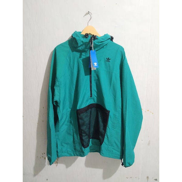 Jaket Adidas Windbreaker PT3 Karkaj Parka Hijau Pria Original FM3684