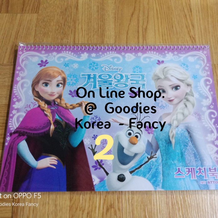 

Sketsagambar- Ori Korea Buku Gambar Spiral Frozen Ready Stock - Putih -Buku-Gambar-Sketsa.