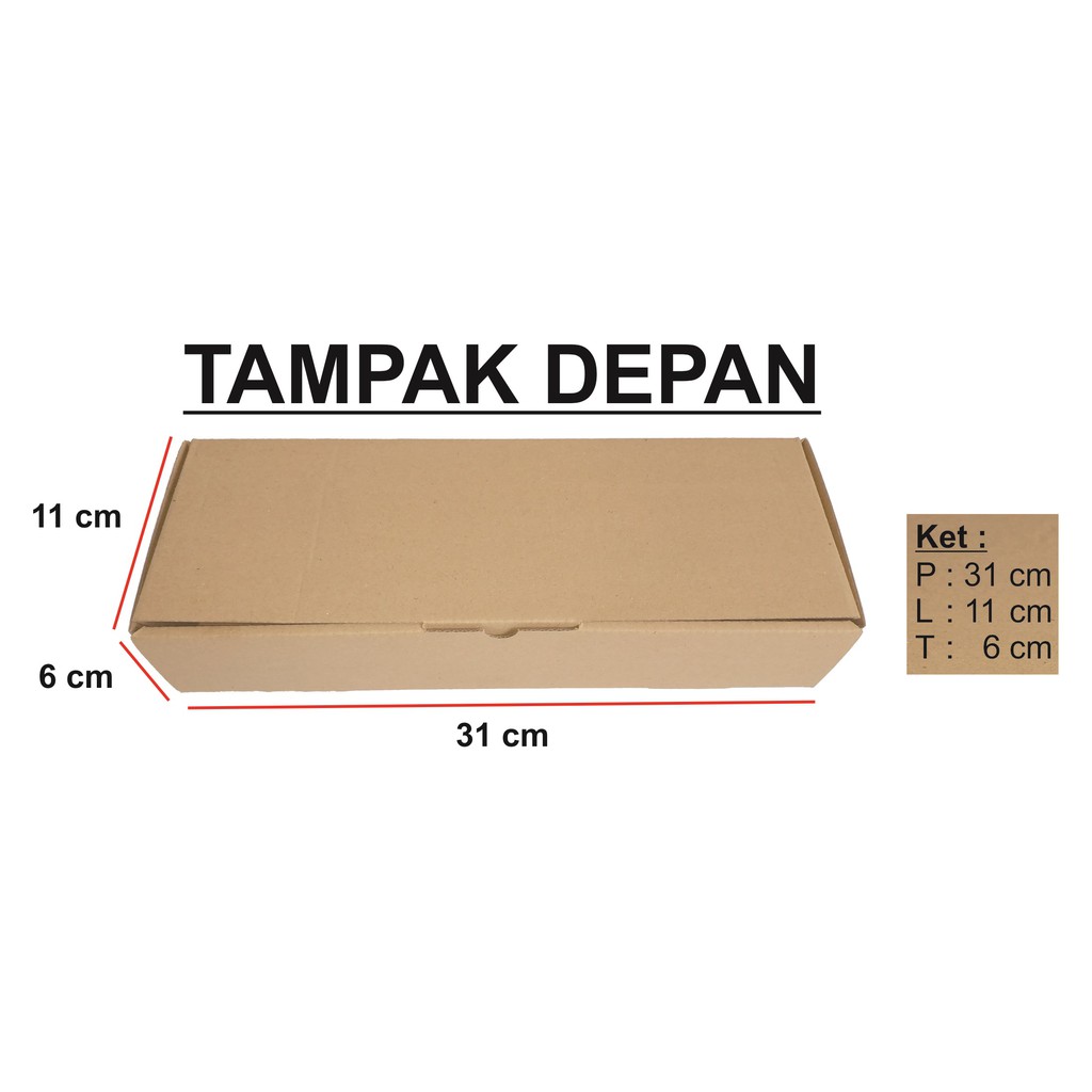 

DUS / BOX / 31x11x6 cm / KOTAK KUE/ KARDUS KUE/ PACKAGING / DUS brownies / DIE CUT