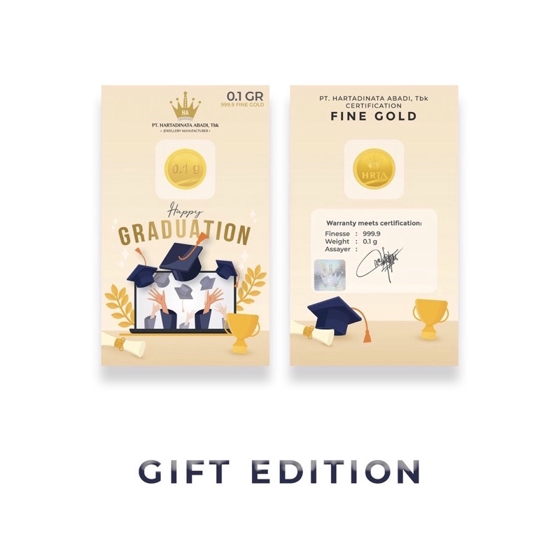 LOGAM MULIA GIFT Edisi Graduation 0,1 Gram