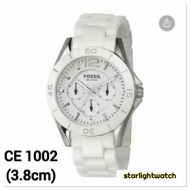 jam tangan wanita fossil CE1002 keramik