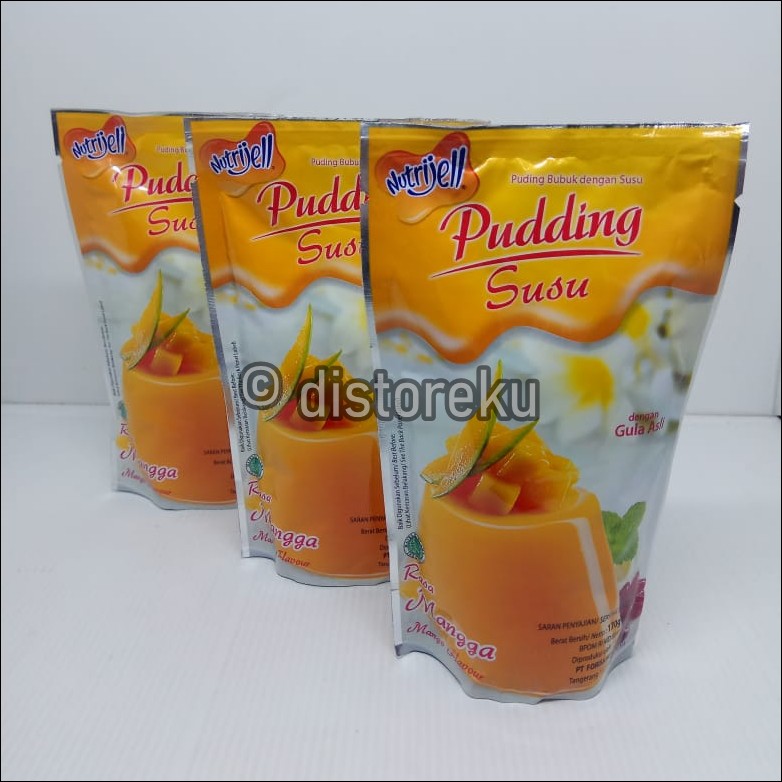 nutrijel puding susu rasa mangga mango flavour 170gr (6.00oz)