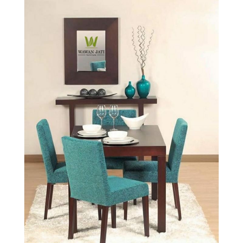 meja makan 4 kursi jati jepara
