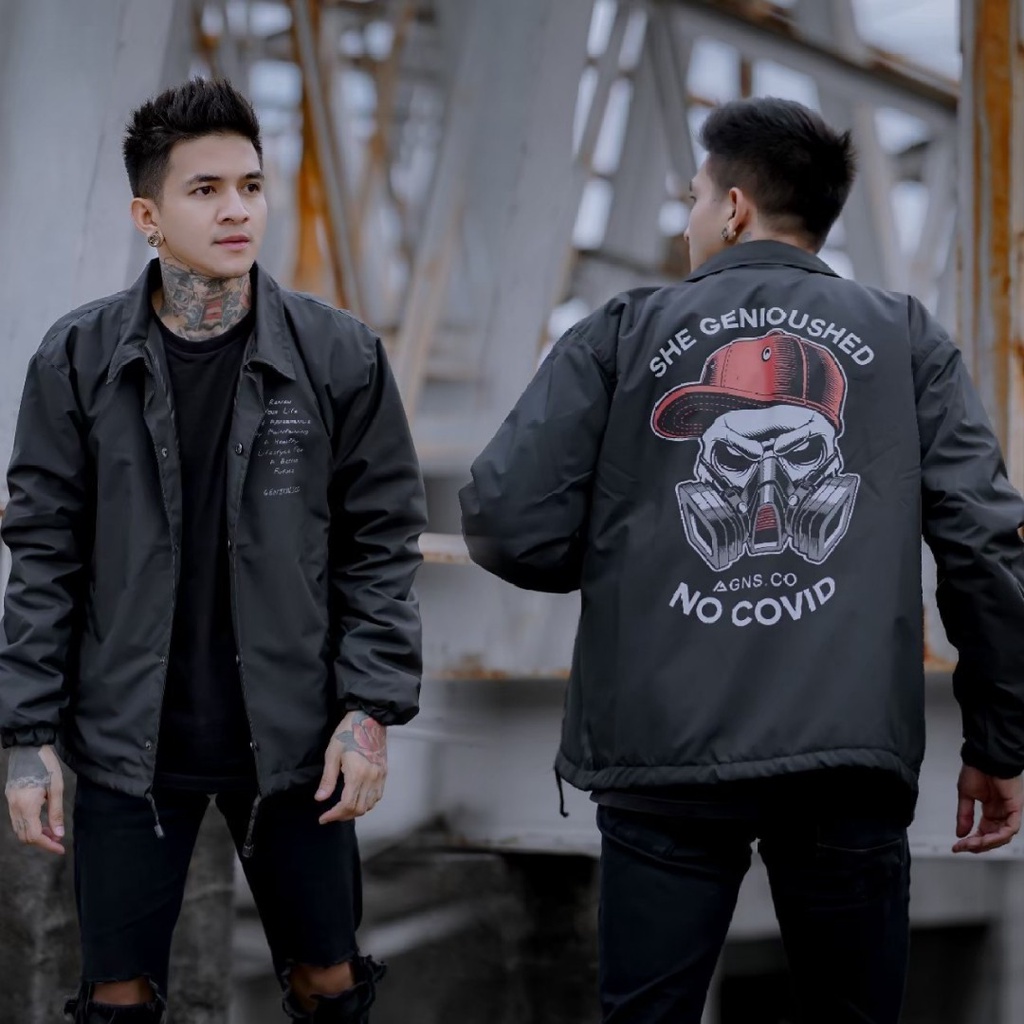 Coach Jacket-Jacket Coach Salvio Hexia-Jaket Murah-Jaket Pria-Jaket Wanita-Jaket Terbaru-G1 CVD HITAM