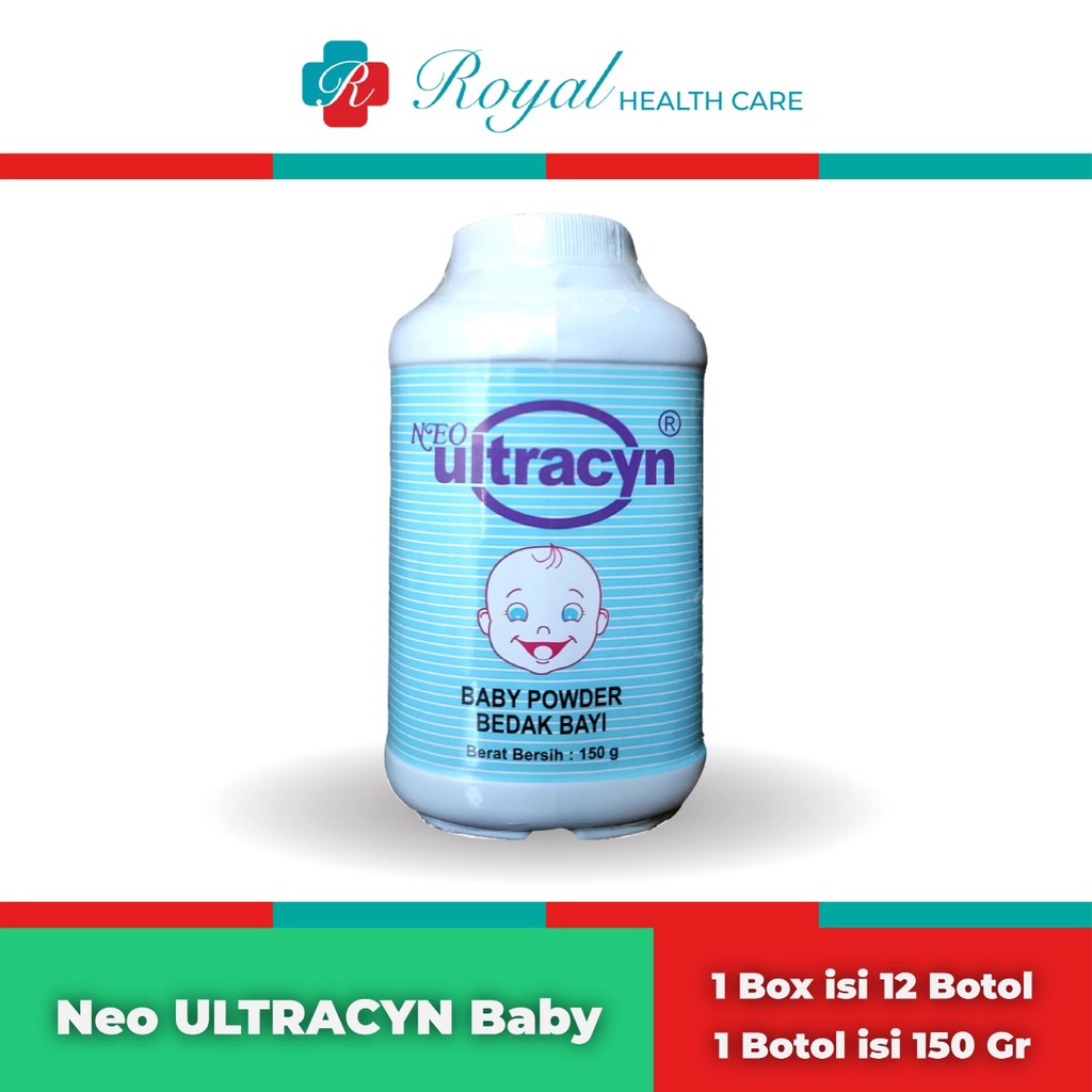 NEO ULTRACYN Bedak Bayi 150gr Mampu Menyerap Keringat dan Sisa-sisa Air Secara Maksimal