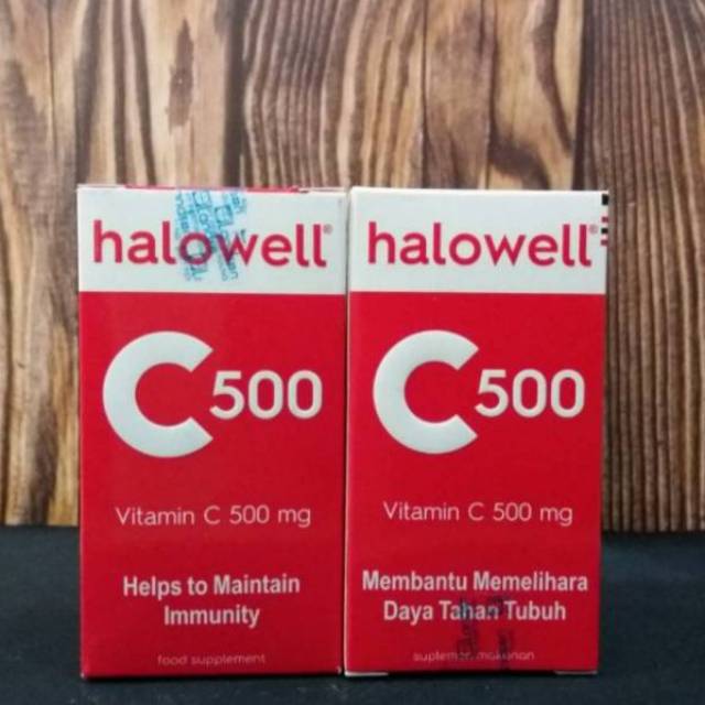 Halowell c 500mg/vitamin c 500mg/vitamin c /daya tahan tubuh/original