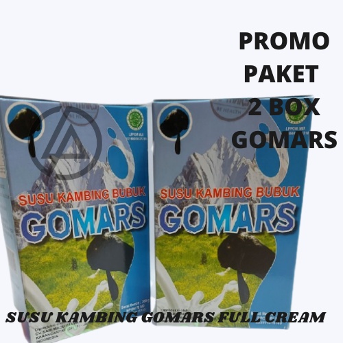

Susu Kambing Gomars Paket 2 box Susu KAmbing Etawa Full Cream Asli Promo Termurah