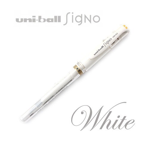 

CODE0IF Uni-ball Signo Broad UM-153 White Pen (Gel Ink)