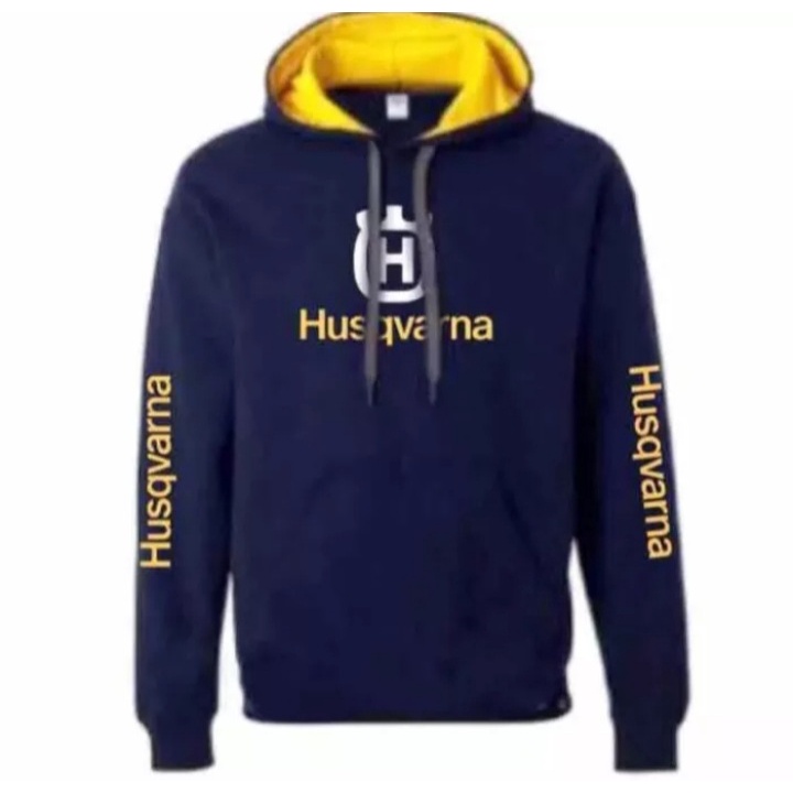 Jaket Hoodie Husqvarna Navy/kuning