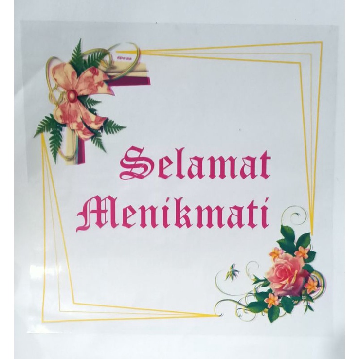 PLASTIK SAMIR DUS UK 20x20 /PLASTIK SAMIR KOTAK BERKAT