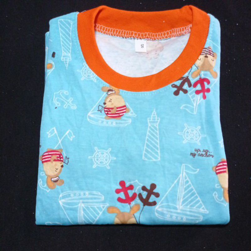 setelan anak laki laki Qkids Size S (Usia 3-4 tahun) Lengan pendek Celana Pendek bahan Libby Velvet junior-11