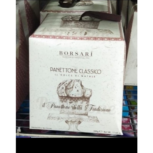 

borsari traditional panettone Italian cake 500gr kue