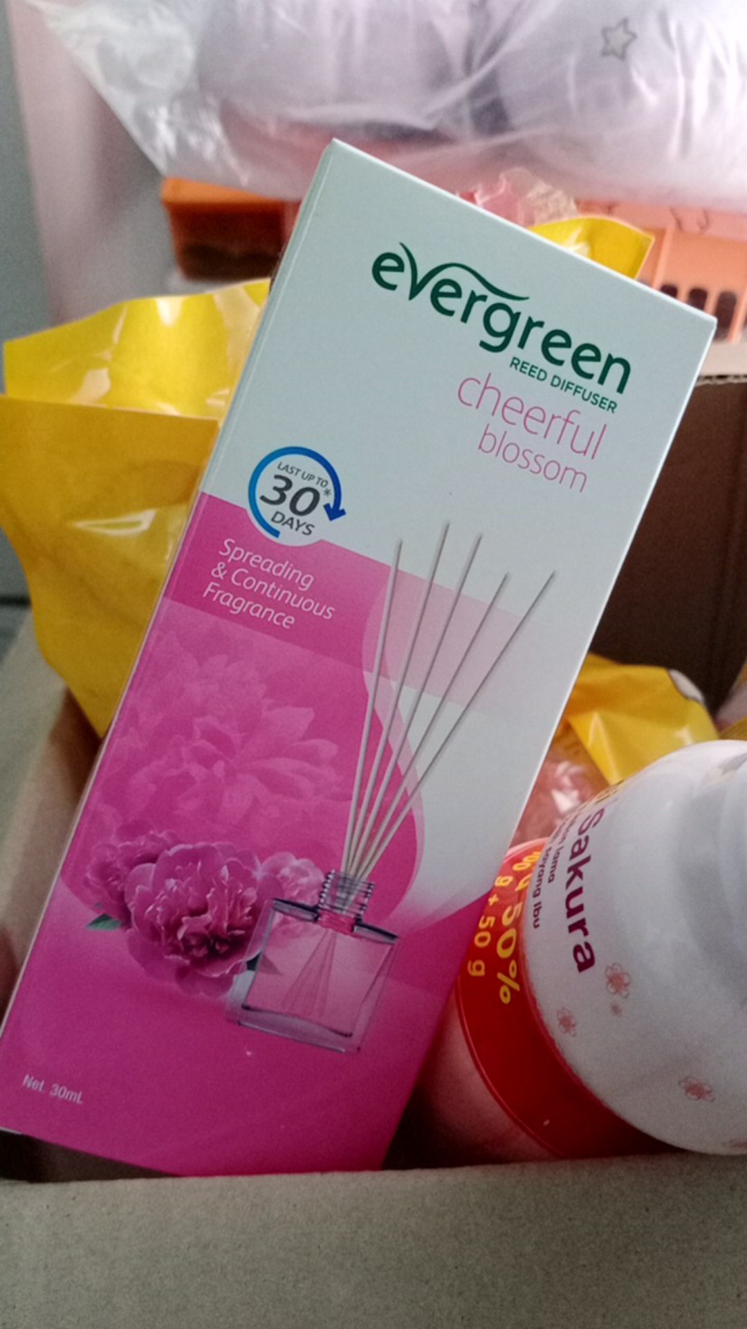 Evergreen / Reed Diffuser / 30ml / Set / Refill / Pengharum Ruangan / Aroma Bunga