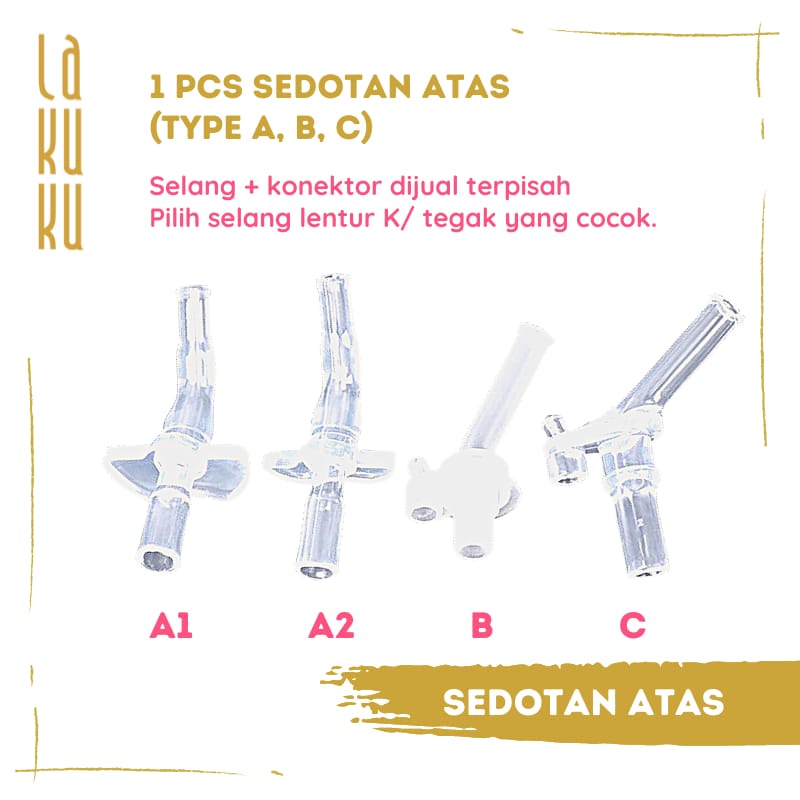 Lakuku - Spare part sedotan selang botol minum baby safe sugar baby universal