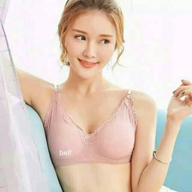 Bra Lace Import Renda Soft T1829 Busa Bisa Dilepas / Bh Tanpa Kawat All Size kait2 / Bh Kekinian