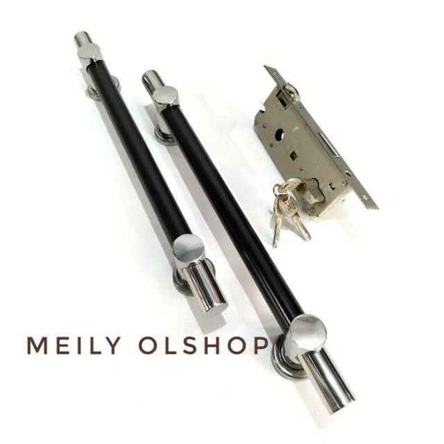 Pullhandle + Bodi Pelor/ Tarikan Pintu + Bodi Kunci/ Kunci Pintu Rumah