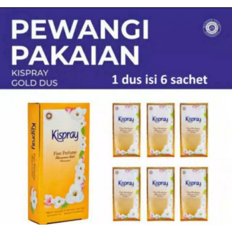 Kispray Gold dus isi 6 sachet (  6 x 11ml  )