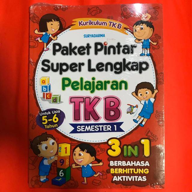 Jual Paket Pintar Super Lengkap Pelajaran TK B Semester 1 - Suryadarma ...