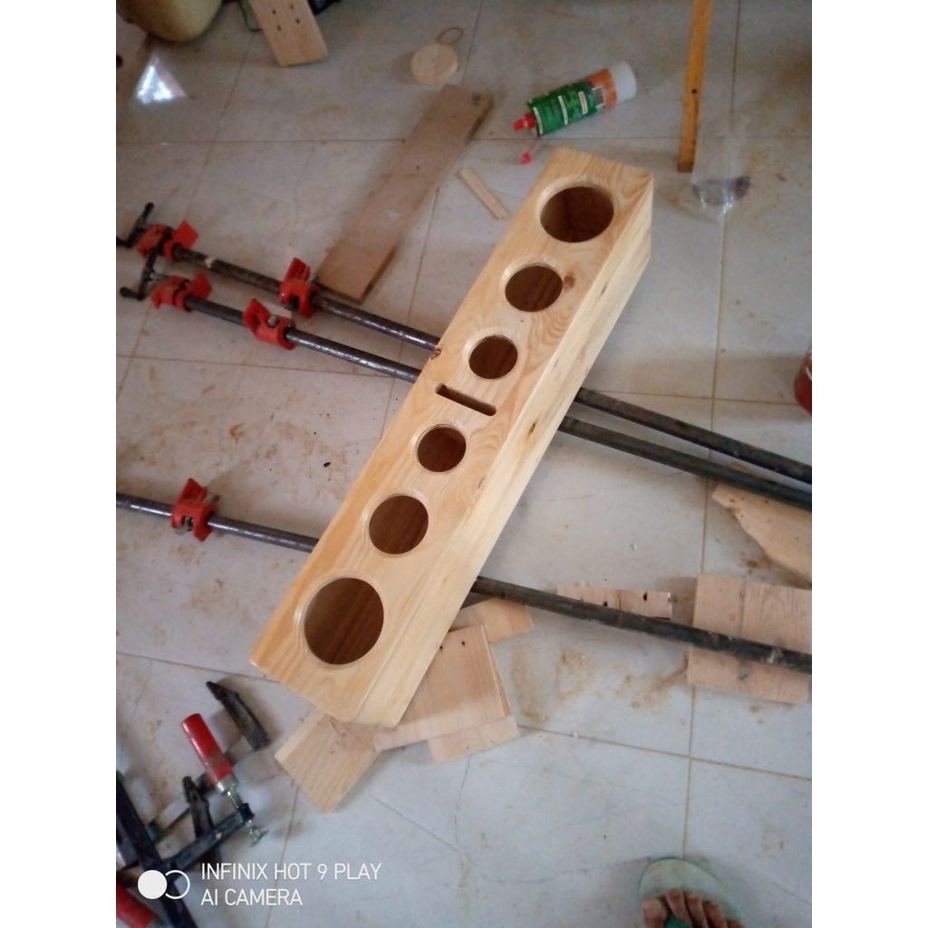 Box Speaker SoundBar Uk 4inchi kayu jat Belanda i