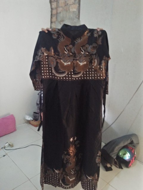 Batik Couple Keluarga Sania Ruffle Ori Ndoro Jowi Dnt Naga Sogan