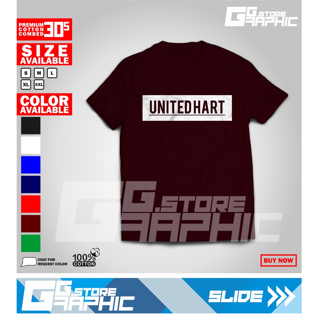 Kaos UNITED HART Murah Berkualitas