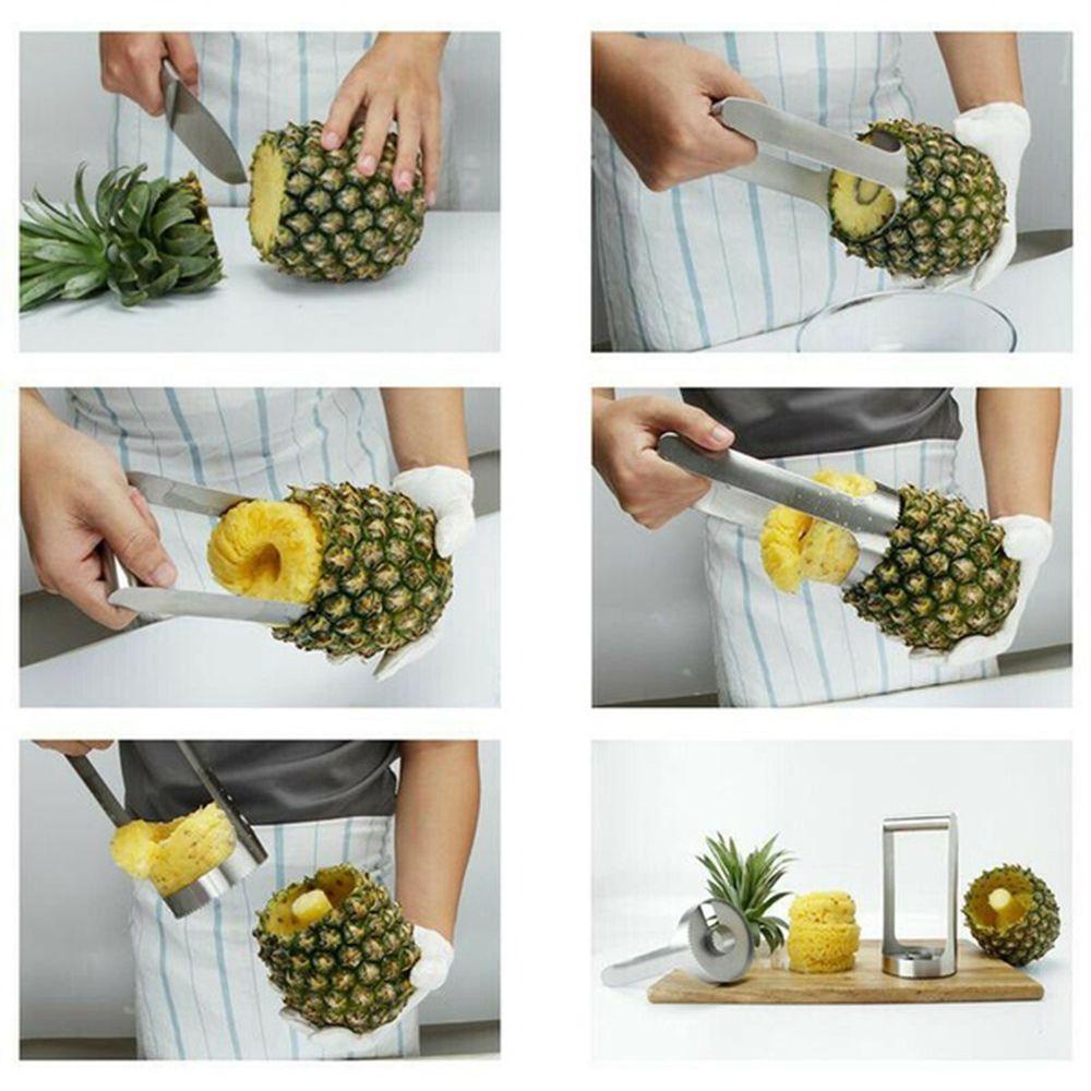 [Elegan] Pineapple Slicer Safe Gadget Home Pengupas Buah Buahan