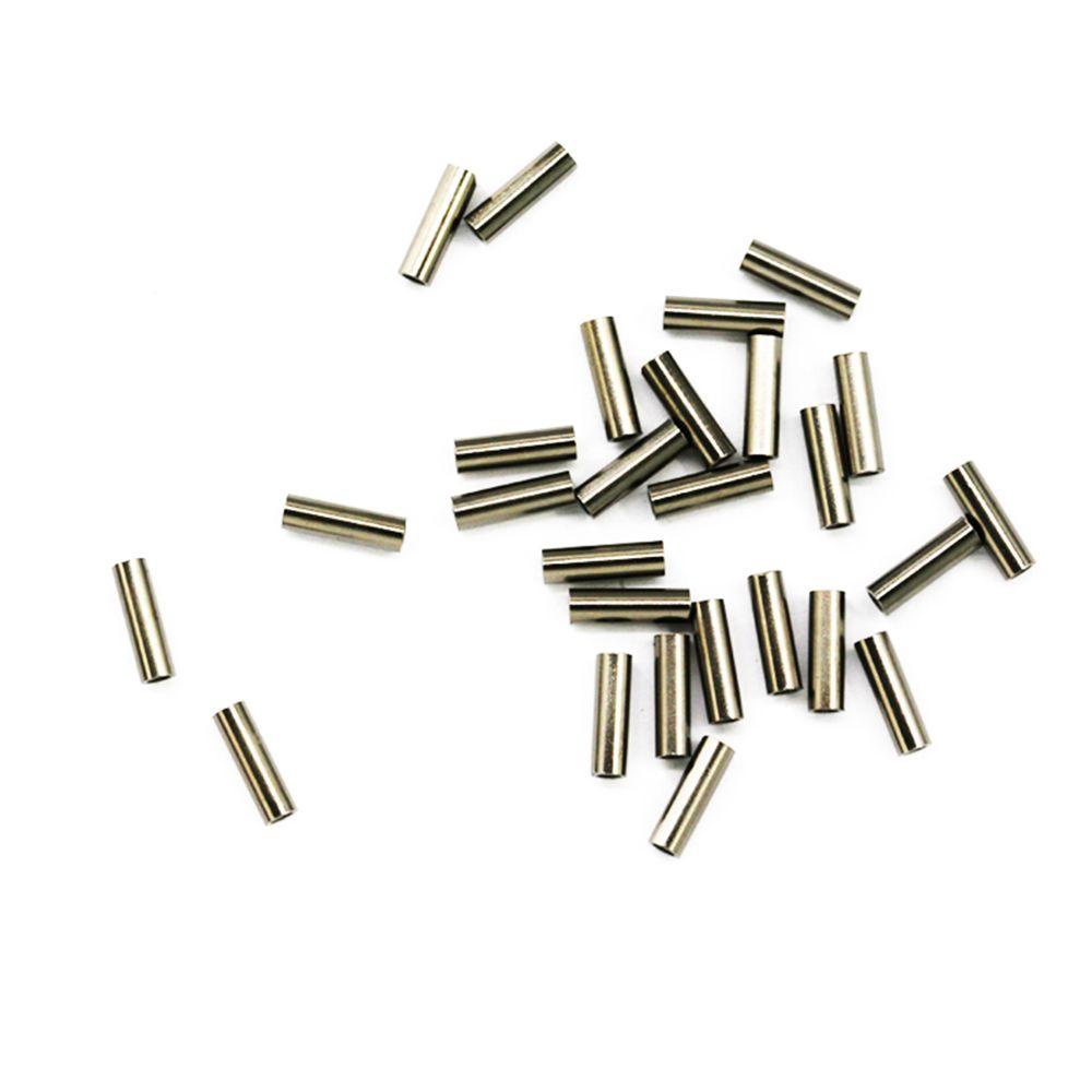 Quinton Pipa Kawat Pancing 100pcs Konektor Lengan Crimp Bahan Alloy Stainless Steel