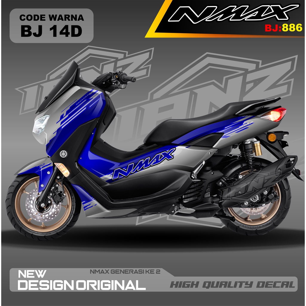 STIKER NEW NMAX FULL BLOK MOTOR / DECAL FULL BODY NMAX / DECAL STIKER FULL BODY NMAX / STIKER DECAL NMAX TERBARU